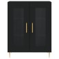 vidaXL Aparador de madera de ingeniería negro 69,5x34x90 cm vidaXL Aparador de madera de ingeniería negro 69,5x34x90 cm