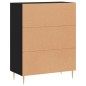 vidaXL Aparador de madera de ingeniería negro 69,5x34x90 cm vidaXL Aparador de madera de ingeniería negro 69,5x34x90 cm