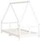 vidaXL Estructura de cama para niños madera de pino blanco 80x160 cm vidaXL Estructura de cama para niños madera de pino blanco 80x160 cm