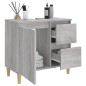 vidaXL Armario de baño madera contrachapada gris Sonoma 65x33x60 cm vidaXL Armario de baño madera contrachapada gris Sonoma 65x33x60 cm