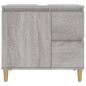 vidaXL Armario de baño madera contrachapada gris Sonoma 65x33x60 cm vidaXL Armario de baño madera contrachapada gris Sonoma 65x33x60 cm