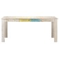 vidaXL Mesa de comedor de madera maciza de mango blanco 180x90x76 cm vidaXL Mesa de comedor de madera maciza de mango blanco 180x90x76 cm