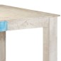 vidaXL Mesa de comedor de madera maciza de mango blanco 180x90x76 cm vidaXL Mesa de comedor de madera maciza de mango blanco 180x90x76 cm