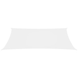 vidaXL Toldo de vela rectangular tela Oxford blanco 2x5 m