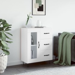 vidaXL Aparador de madera de ingeniería blanco 69,5x34x90 cm