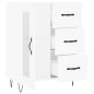 vidaXL Aparador de madera de ingeniería blanco 69,5x34x90 cm vidaXL Aparador de madera de ingeniería blanco 69,5x34x90 cm