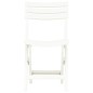 vidaXL Sillas de jardín plegables 2 unidades plástico blanco