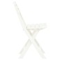 vidaXL Sillas de jardín plegables 2 unidades plástico blanco