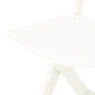 vidaXL Sillas de jardín plegables 2 unidades plástico blanco