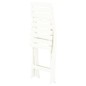 vidaXL Sillas de jardín plegables 2 unidades plástico blanco