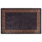 vidaXL Alfombra lavable antideslizante negro y dorado 80x150 cm vidaXL Alfombra lavable antideslizante negro y dorado 80x150 cm