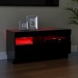 vidaXL Mueble de TV con luces LED negro 80x35x40 cm vidaXL Mueble de TV con luces LED negro 80x35x40 cm
