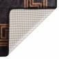 vidaXL Alfombra lavable antideslizante negro y dorado 80x150 cm vidaXL Alfombra lavable antideslizante negro y dorado 80x150 cm