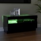 vidaXL Mueble de TV con luces LED negro 80x35x40 cm vidaXL Mueble de TV con luces LED negro 80x35x40 cm