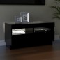 vidaXL Mueble de TV con luces LED negro 80x35x40 cm vidaXL Mueble de TV con luces LED negro 80x35x40 cm