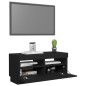 vidaXL Mueble de TV con luces LED negro 80x35x40 cm vidaXL Mueble de TV con luces LED negro 80x35x40 cm