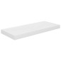 vidaXL Estante flotante de pared 4 uds MDF blanco brillo 60x23,5x3,8cm