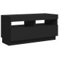 vidaXL Mueble de TV con luces LED negro 80x35x40 cm vidaXL Mueble de TV con luces LED negro 80x35x40 cm