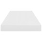 vidaXL Estante flotante de pared 4 uds MDF blanco brillo 60x23,5x3,8cm