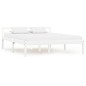 vidaXL Estructura de cama de madera maciza de pino blanco 140x200 cm vidaXL Estructura de cama de madera maciza de pino blanco 140x200 cm