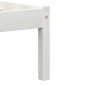 vidaXL Estructura de cama de madera maciza de pino blanco 140x200 cm vidaXL Estructura de cama de madera maciza de pino blanco 140x200 cm