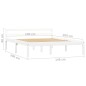 vidaXL Estructura de cama de madera maciza de pino blanco 140x200 cm vidaXL Estructura de cama de madera maciza de pino blanco 140x200 cm
