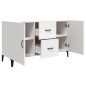 vidaXL Aparador de madera de ingeniería blanco 100x36x60 cm vidaXL Aparador de madera de ingeniería blanco 100x36x60 cm