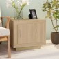 vidaXL Mesa de centro madera contrachapada roble Sonoma 51x50x45 cm vidaXL Mesa de centro madera contrachapada roble Sonoma 51x50x45 cm