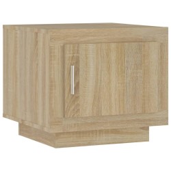 vidaXL Mesa de centro madera contrachapada roble Sonoma 51x50x45 cm