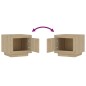 vidaXL Mesa de centro madera contrachapada roble Sonoma 51x50x45 cm vidaXL Mesa de centro madera contrachapada roble Sonoma 51x50x45 cm