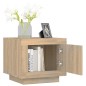 vidaXL Mesa de centro madera contrachapada roble Sonoma 51x50x45 cm vidaXL Mesa de centro madera contrachapada roble Sonoma 51x50x45 cm