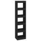 vidaXL Estantería de libros/divisor de espacios negro 40x30x166 cm vidaXL Estantería de libros/divisor de espacios negro 40x30x166 cm