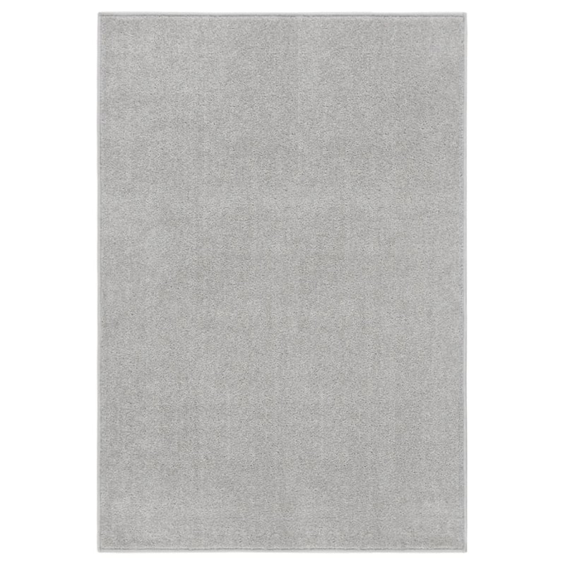 vidaXL Alfombra de pelo corto gris claro 200x290 cm