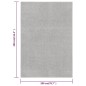 vidaXL Alfombra de pelo corto gris claro 200x290 cm