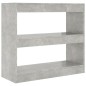 vidaXL Estantería/divisor de espacios gris hormigón 80x30x72 cm vidaXL Estantería/divisor de espacios gris hormigón 80x30x72 cm