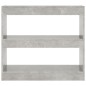 vidaXL Estantería/divisor de espacios gris hormigón 80x30x72 cm vidaXL Estantería/divisor de espacios gris hormigón 80x30x72 cm