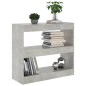 vidaXL Estantería/divisor de espacios gris hormigón 80x30x72 cm vidaXL Estantería/divisor de espacios gris hormigón 80x30x72 cm