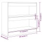 vidaXL Estantería/divisor de espacios gris hormigón 80x30x72 cm vidaXL Estantería/divisor de espacios gris hormigón 80x30x72 cm