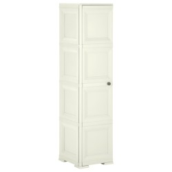 vidaXL Armario de plástico diseño madera Vanila Ice 40x43x164 cm