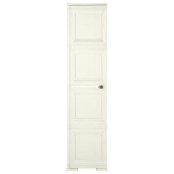 vidaXL Armario de plástico diseño madera Vanila Ice 40x43x164 cm