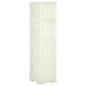 vidaXL Armario de plástico diseño madera Vanila Ice 40x43x164 cm vidaXL Armario de plástico diseño madera Vanila Ice 40x43x164 cm