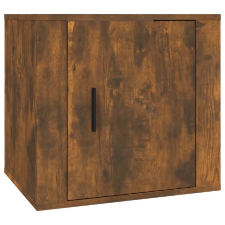 vidaXL Mesita de noche color roble ahumado 50x39x47 cm