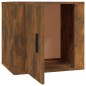 vidaXL Mesita de noche color roble ahumado 50x39x47 cm