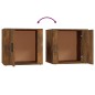 vidaXL Mesita de noche color roble ahumado 50x39x47 cm