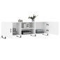vidaXL Mueble para TV madera de ingeniería blanco 150x30x50 cm vidaXL Mueble para TV madera de ingeniería blanco 150x30x50 cm