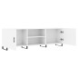vidaXL Mueble para TV madera de ingeniería blanco 150x30x50 cm vidaXL Mueble para TV madera de ingeniería blanco 150x30x50 cm