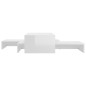 vidaXL Set de mesas de centro apilables blanco brillo 100x100x26,5 cm vidaXL Set de mesas de centro apilables blanco brillo 100x100x26,5 cm