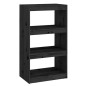 vidaXL Estantería/divisor de espacios madera pino negro 60x30x103,5 cm vidaXL Estantería/divisor de espacios madera pino negro 60x30x103,5 cm