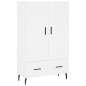 vidaXL Aparador alto madera de ingeniería blanco 69,5x31x115 cm vidaXL Aparador alto madera de ingeniería blanco 69,5x31x115 cm