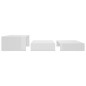 vidaXL Set de mesas de centro apilables blanco brillo 100x100x26,5 cm vidaXL Set de mesas de centro apilables blanco brillo 100x100x26,5 cm